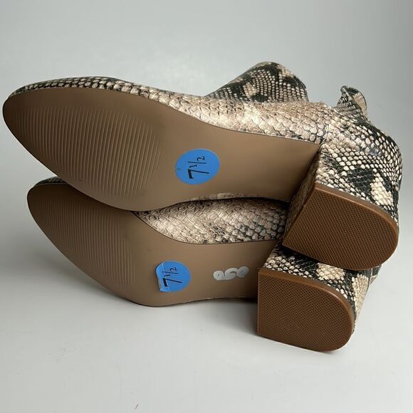 New Steve Madden Rookie Natural Snake Booties size 7.5 - Picture 5 of 8